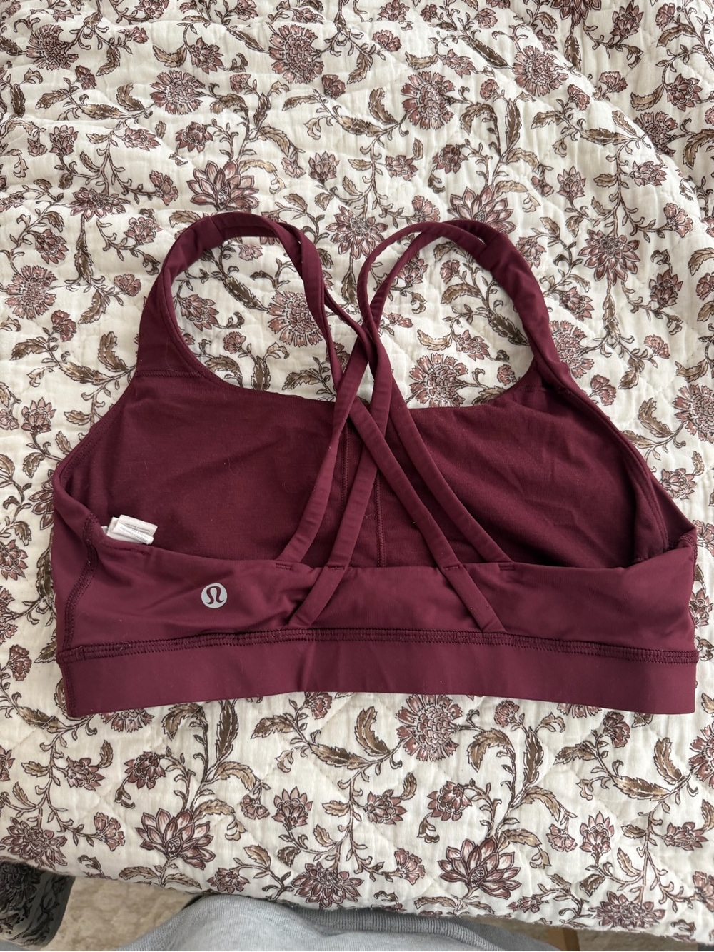 LululemonStrappy Sports Bra - Burgundy - Picture 2 of 3